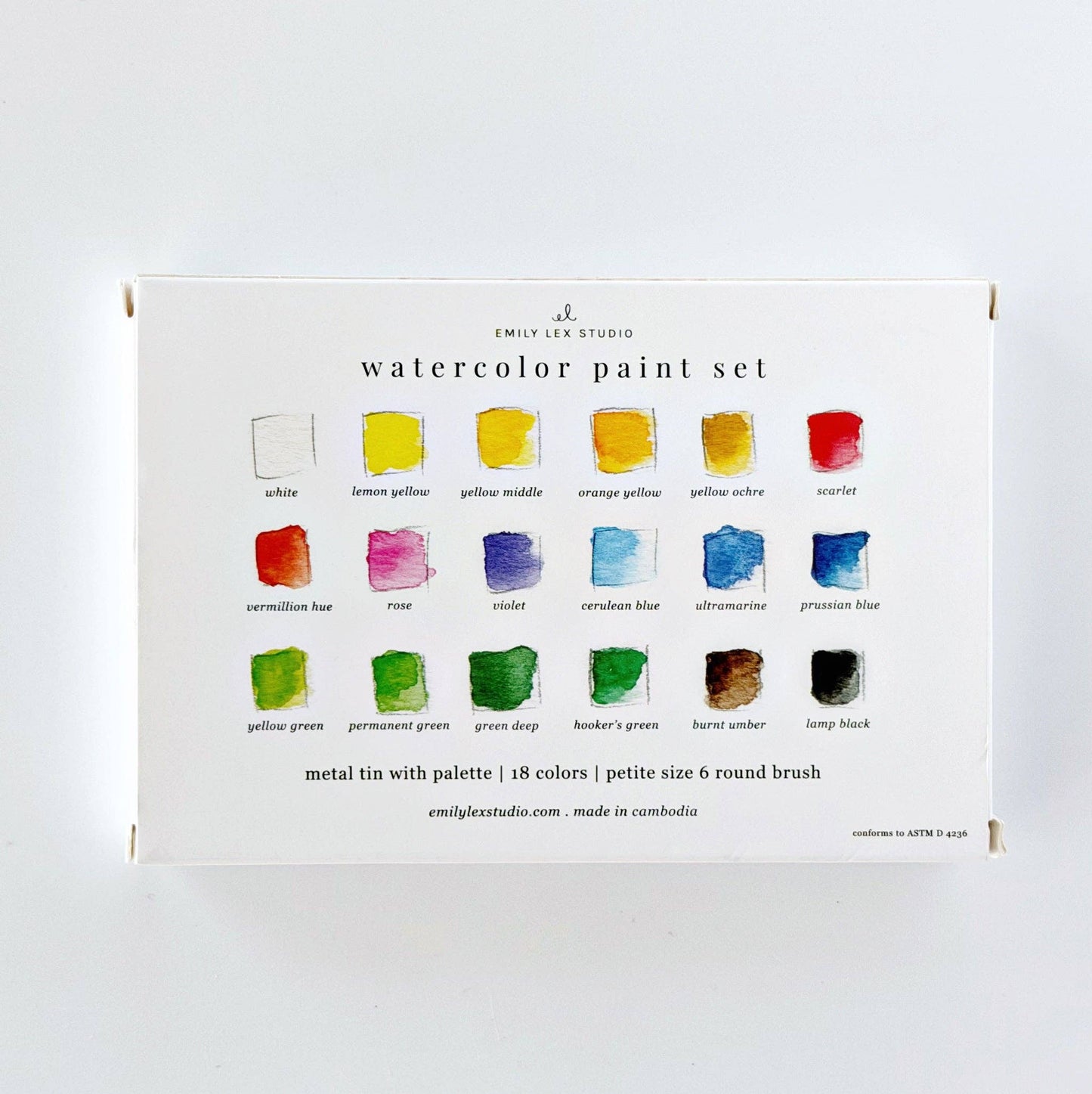 Watercolour Paint Set- 18 Colours with brush
