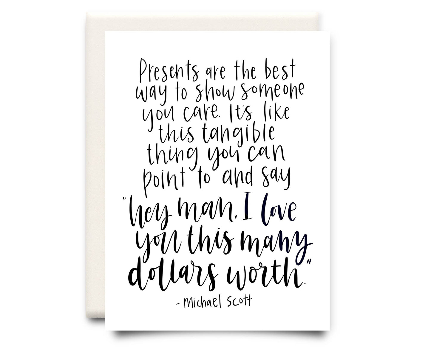 Michael Scott Quote | Birthday Greeting Card