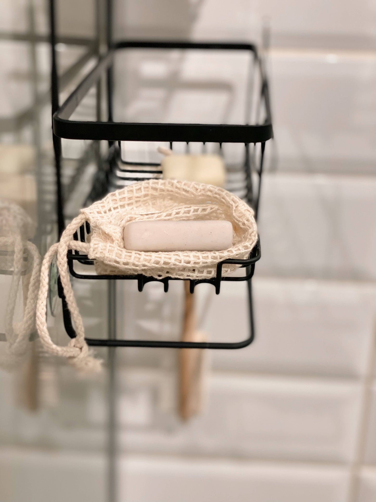 Organic Cotton Soap Bag