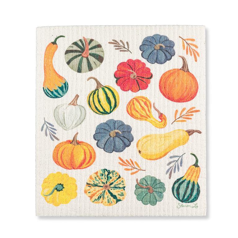 Fall Gourds Dishcloth