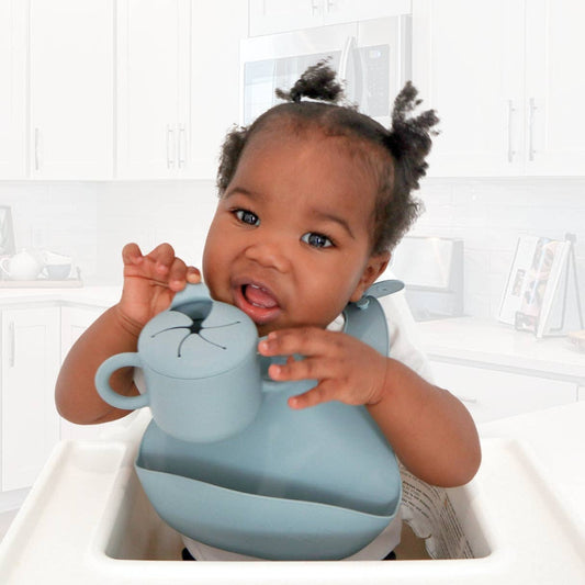 Silicone Bib Dusty Teal