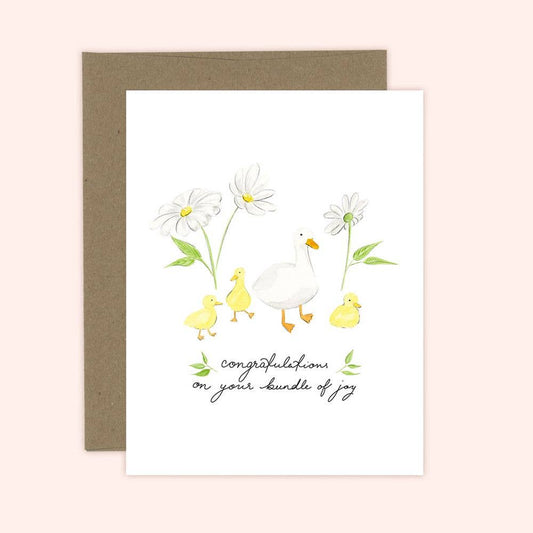 Congratulations on your Bundle of joy | Baby Card | Ducklings