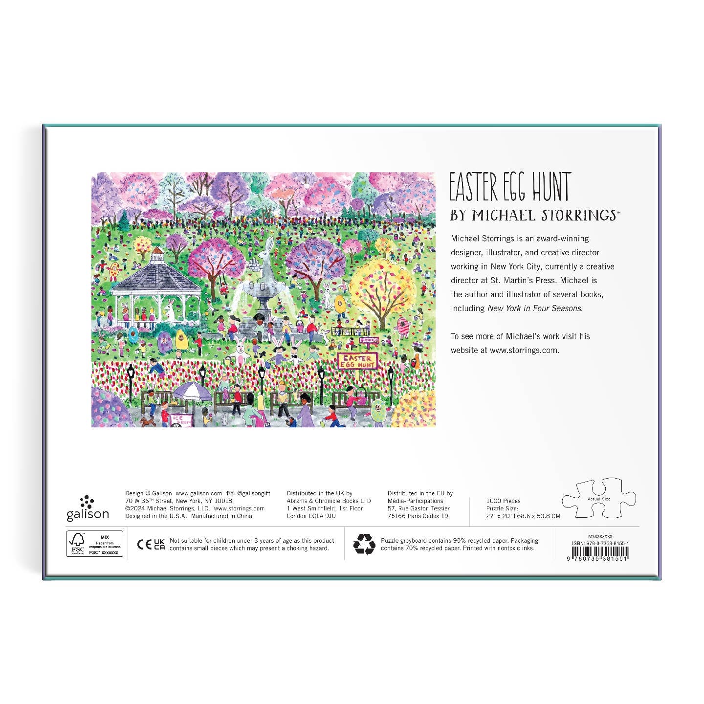 Michael Storrings Easter Egg Hunt 1000 Piece Puzzle