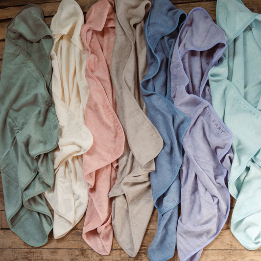 Bamboo/Cotton Hooded Towels: Sage Green