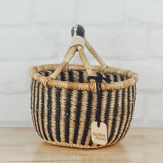 Round Small Basket - Natural Palette