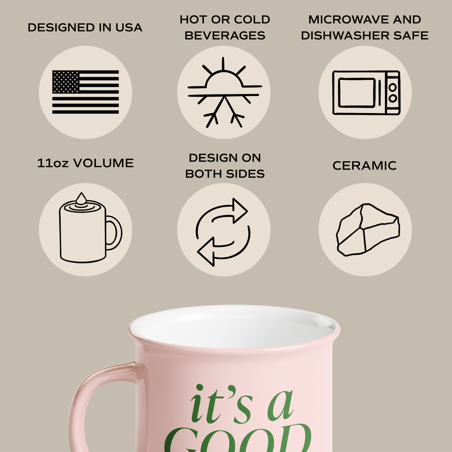 "It's A Good Day" Campfire Coffee Mug