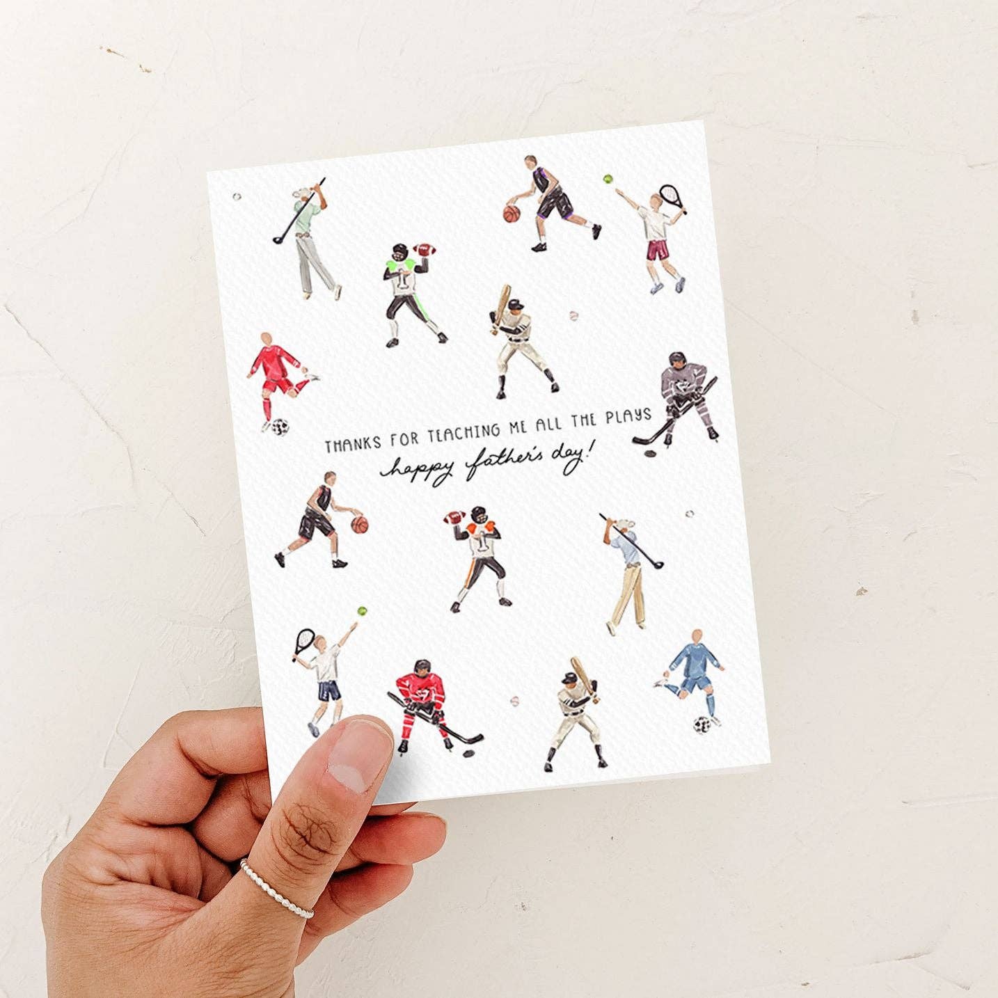 Teaching Me the Plays Card | Father's Day Card