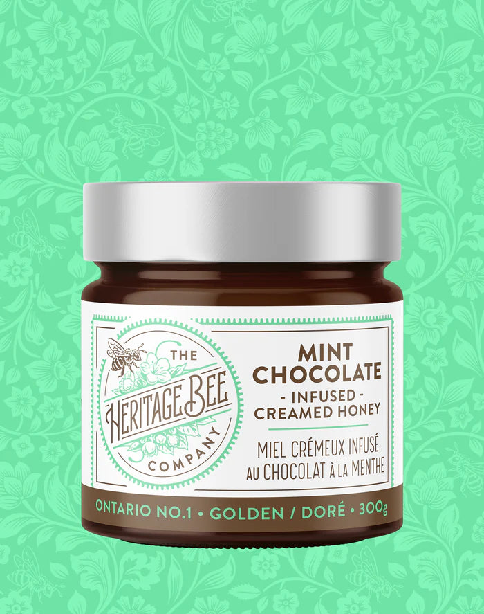 Mint Chocolate Creamed Honey
