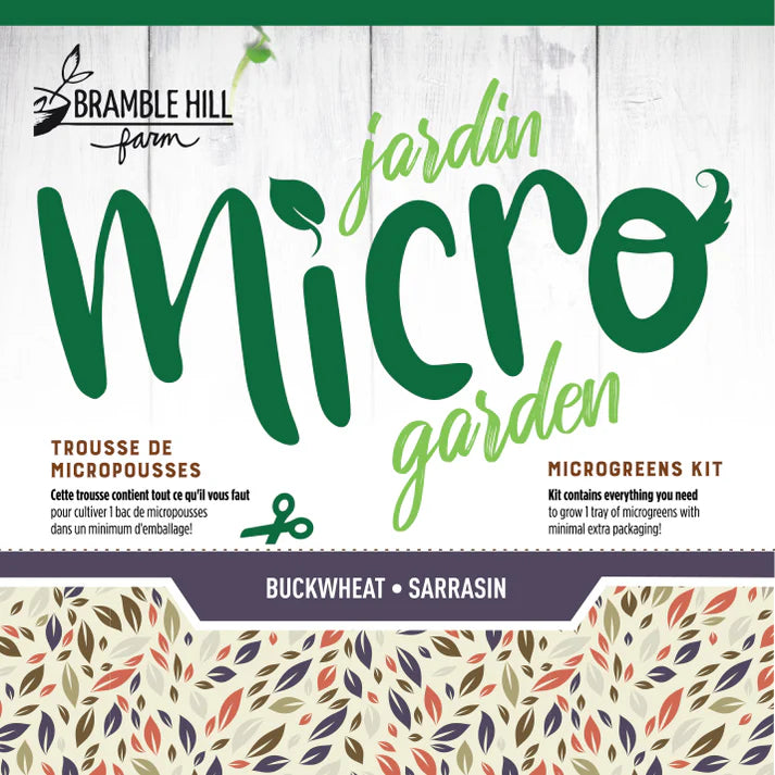 Buckwheat - Bramble Hill Farm Micro Garden Microgreen Kit