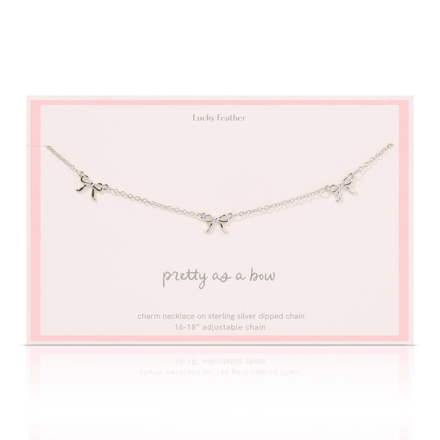 Beautiful Bows - 3 Bow Necklace - Silver