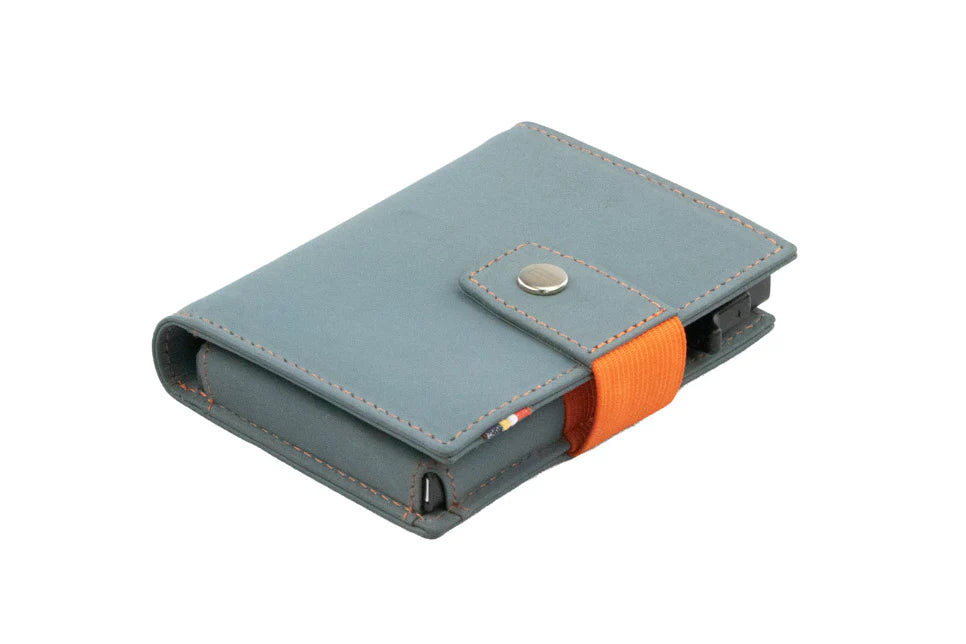 Garzini Essenziale Metal Wallet - Blue Orange