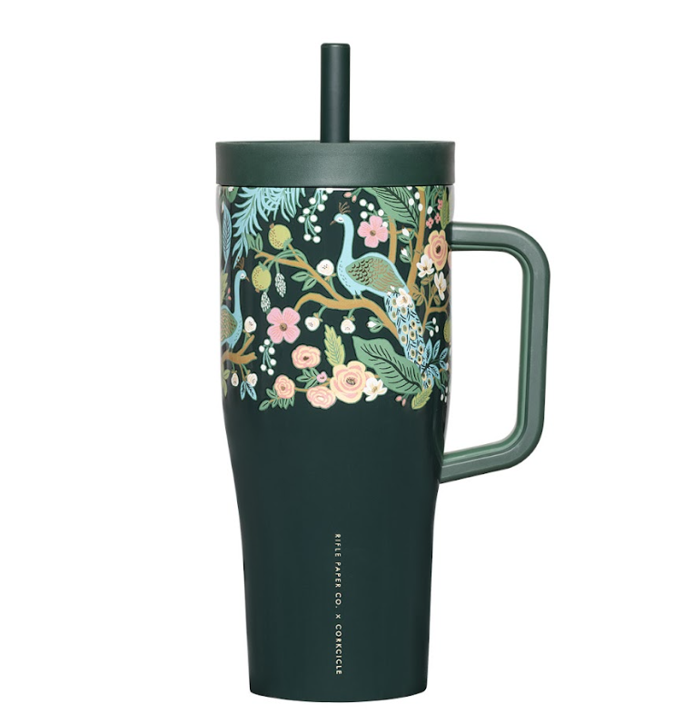 Rifle Paper Peacock Blue Cruiser -22oz