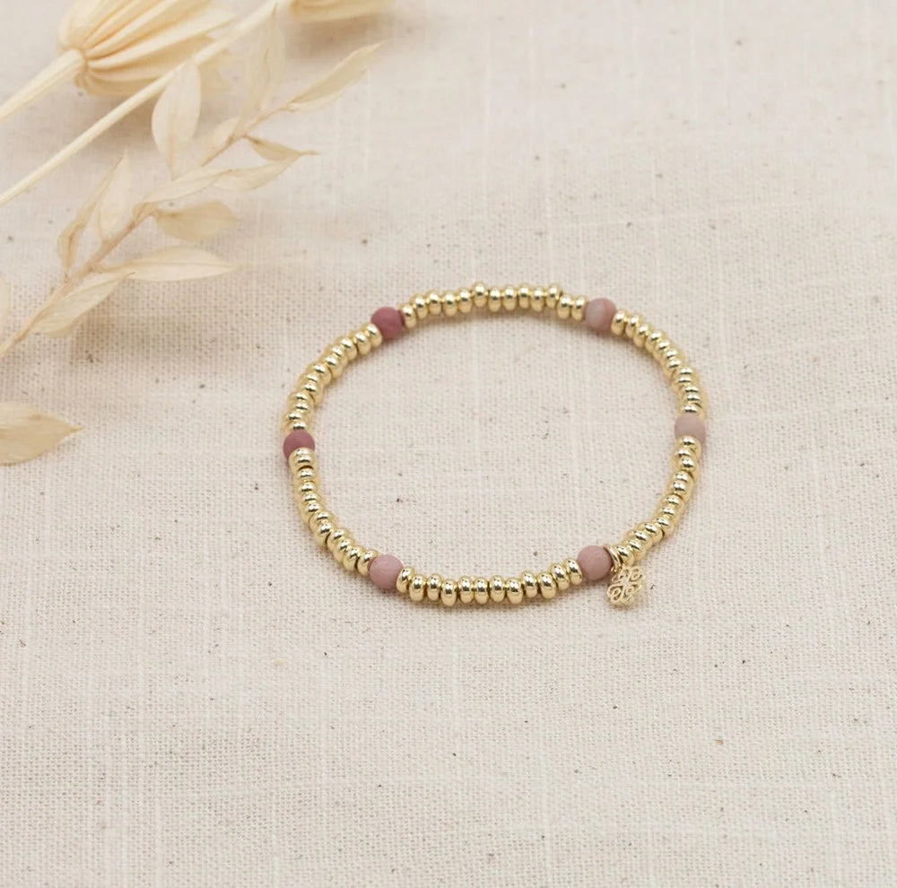 Trixie Pink Rhodonite Bracelet