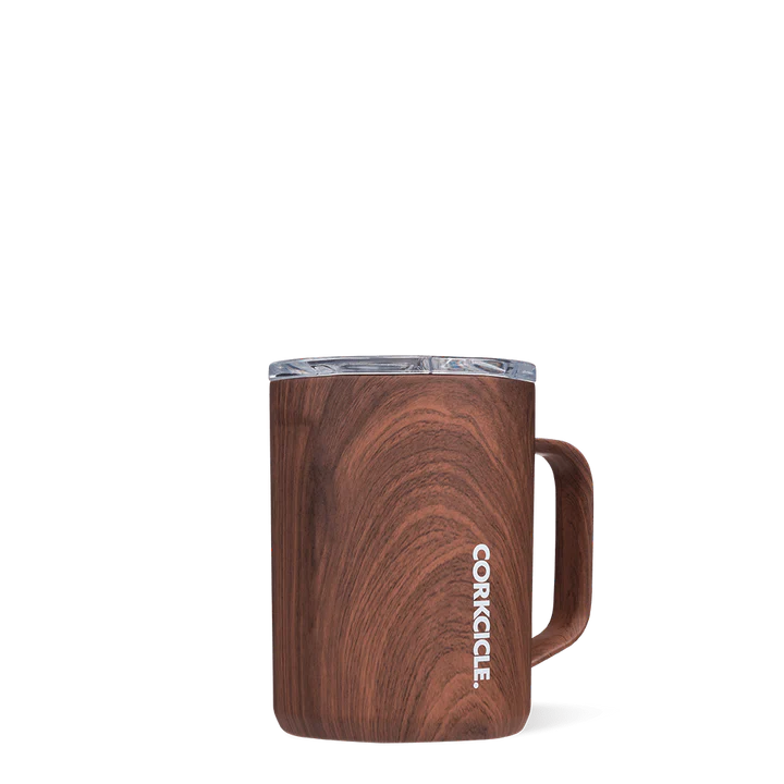 Corkcicle Mug 16oz - Walnut Wood