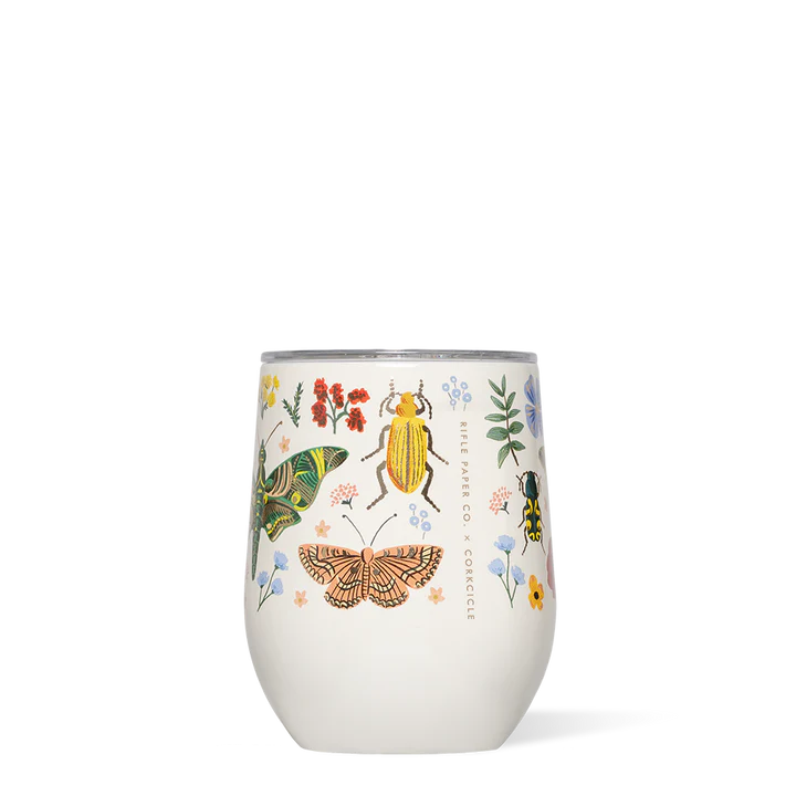 Rifle Paper Co Stemless 12oz -Curio Cream