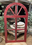 Antique Red Window Frame