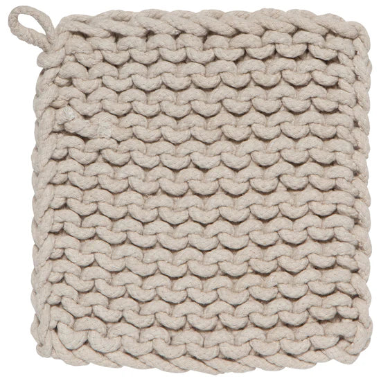 Dove Gray Knit Trivet