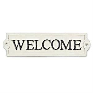 WELCOME Cast Iron Sign