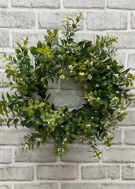 15" Orange Jasmine Wreath