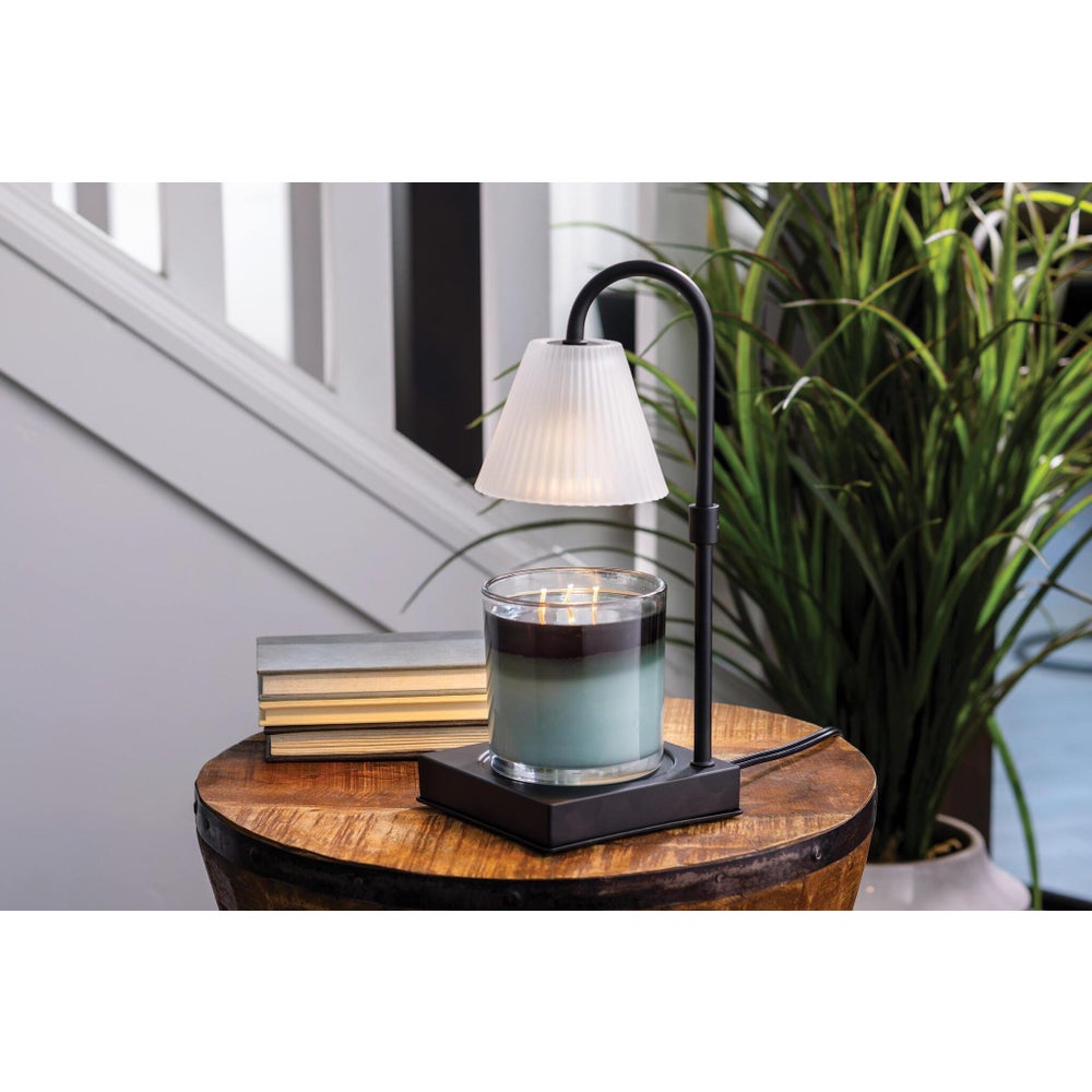 Fluted Glass Lamp Candle Warmer