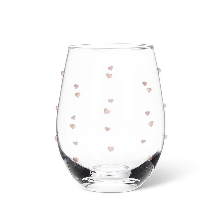 Stemless Heart Wine Glass