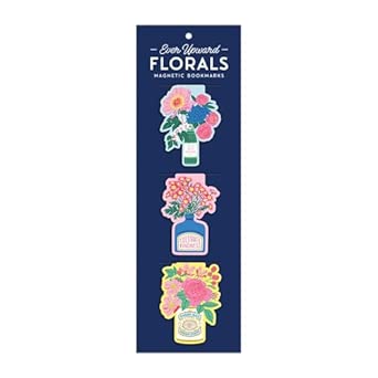 Ever Upward Floral Magnetic Bookmark