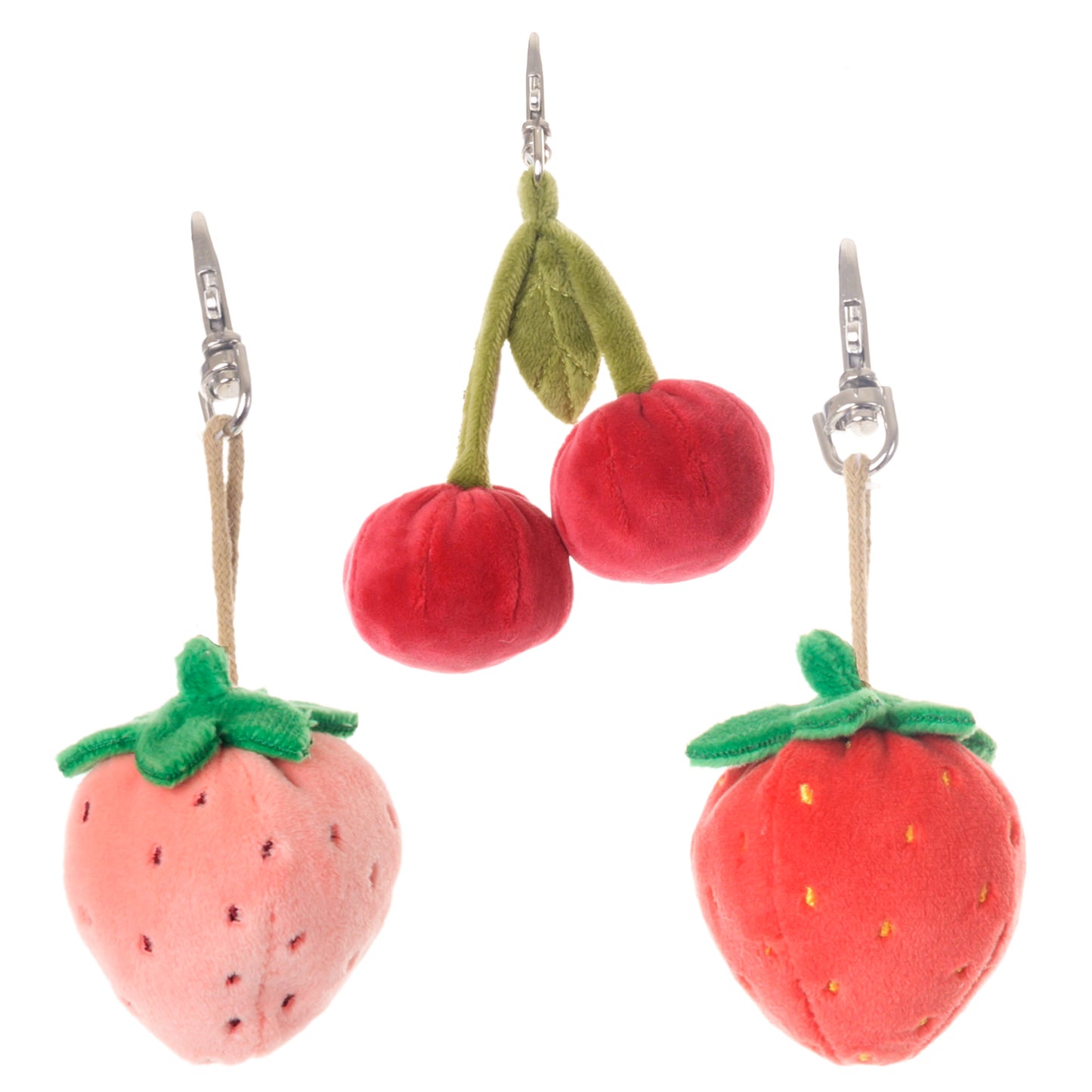 Strawberry or Cherry Bag Charm