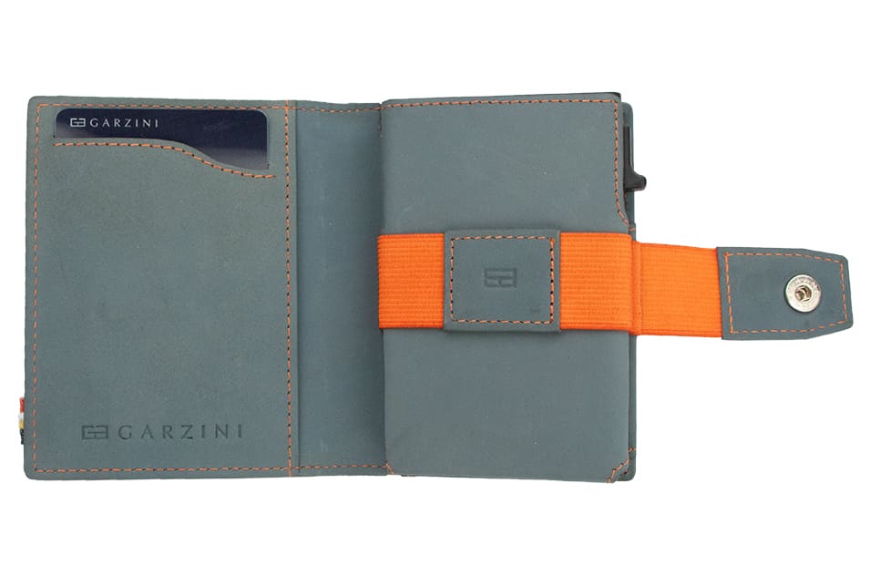 Garzini Essenziale Metal Wallet - Blue Orange