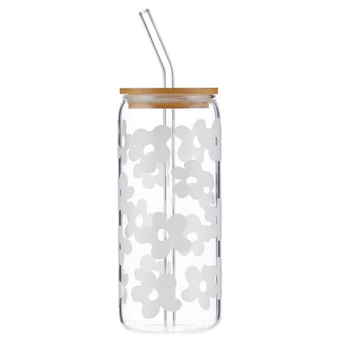 Cold Brew Tumbler - White Floral