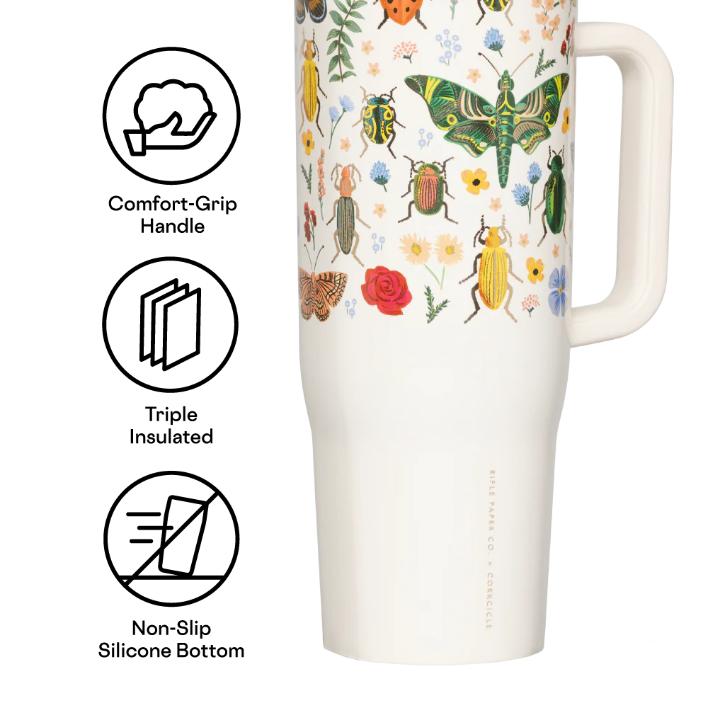 Rifle Paper Co. Cruiser 40oz - Curio Cream