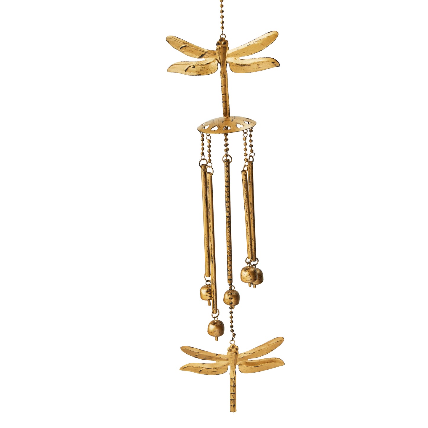 Dragonfly Antique Brass Windchime