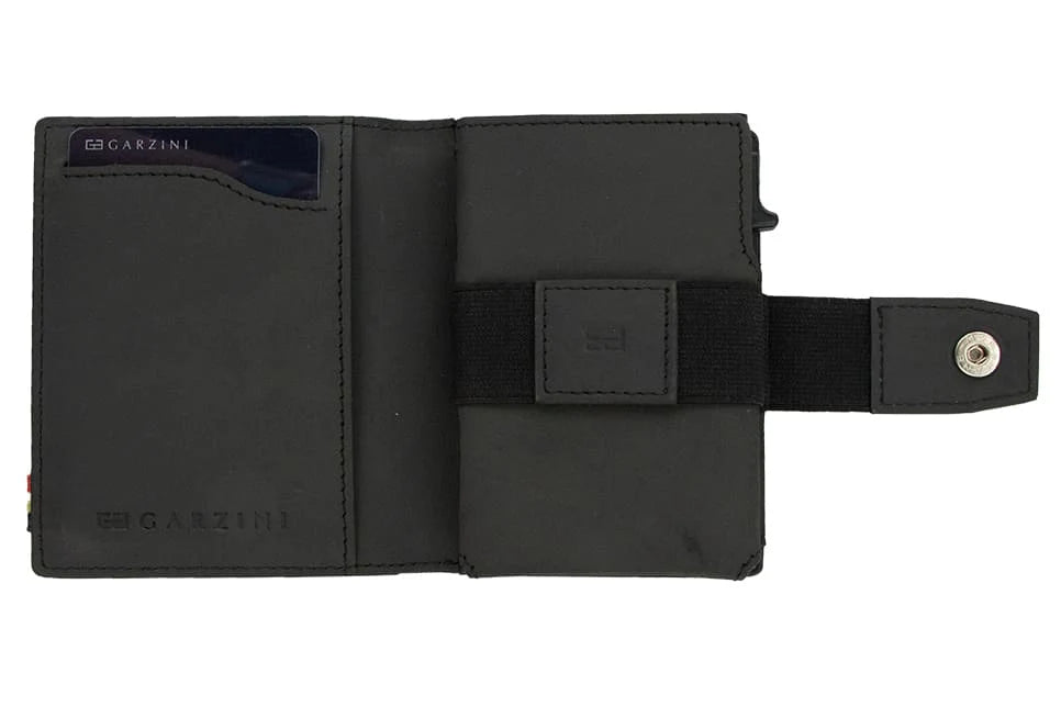 Garzini Essenziale Metal Wallet - Carbon Black