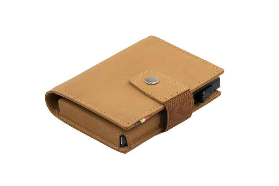 Garzini Essenziale Metal Wallet - Camel Brown
