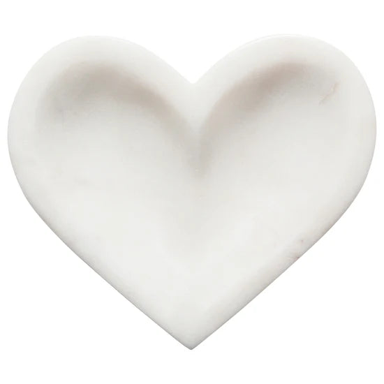 Heart Shaped Marble Dish - 4 inch
