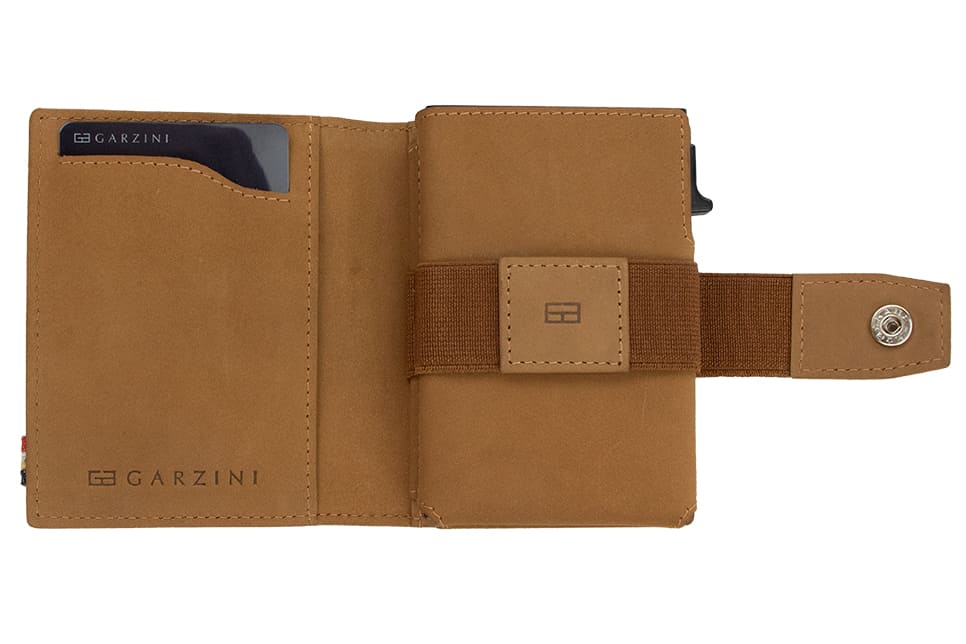 Garzini Essenziale Metal Wallet - Camel Brown