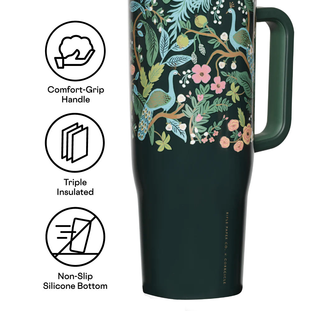 Rifle Paper Co. Cruiser 40oz - Peacock Blue