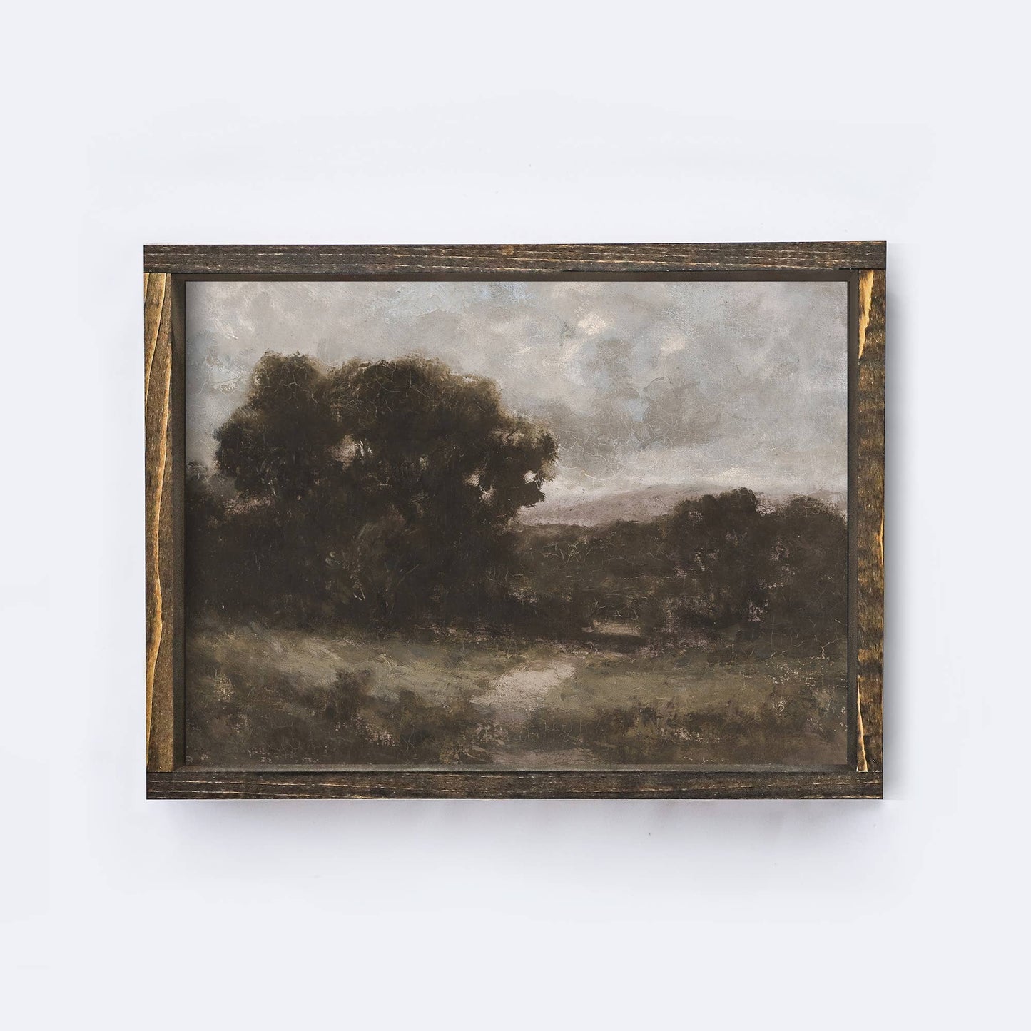 Landscape Painting Espresso / 12x9"