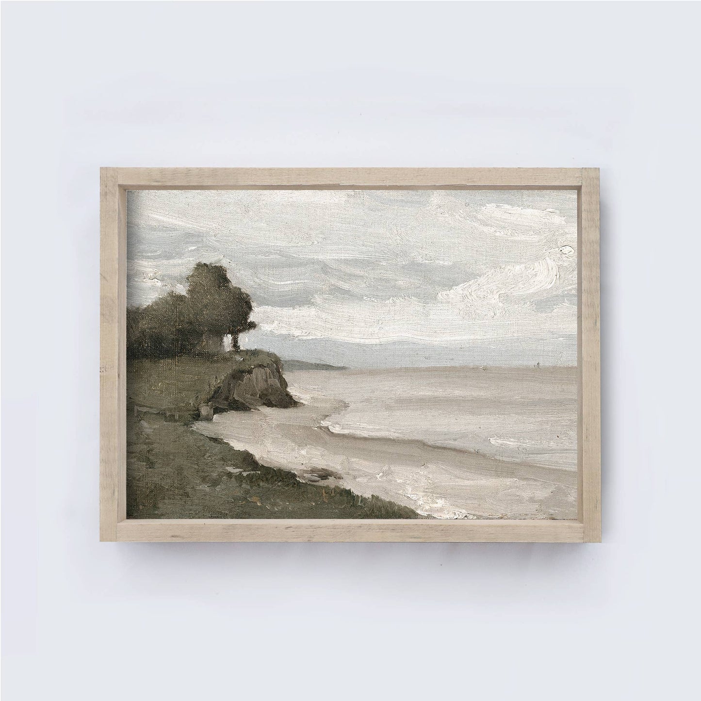 Coastal Art Print Aged Farmhouse / 19x13"