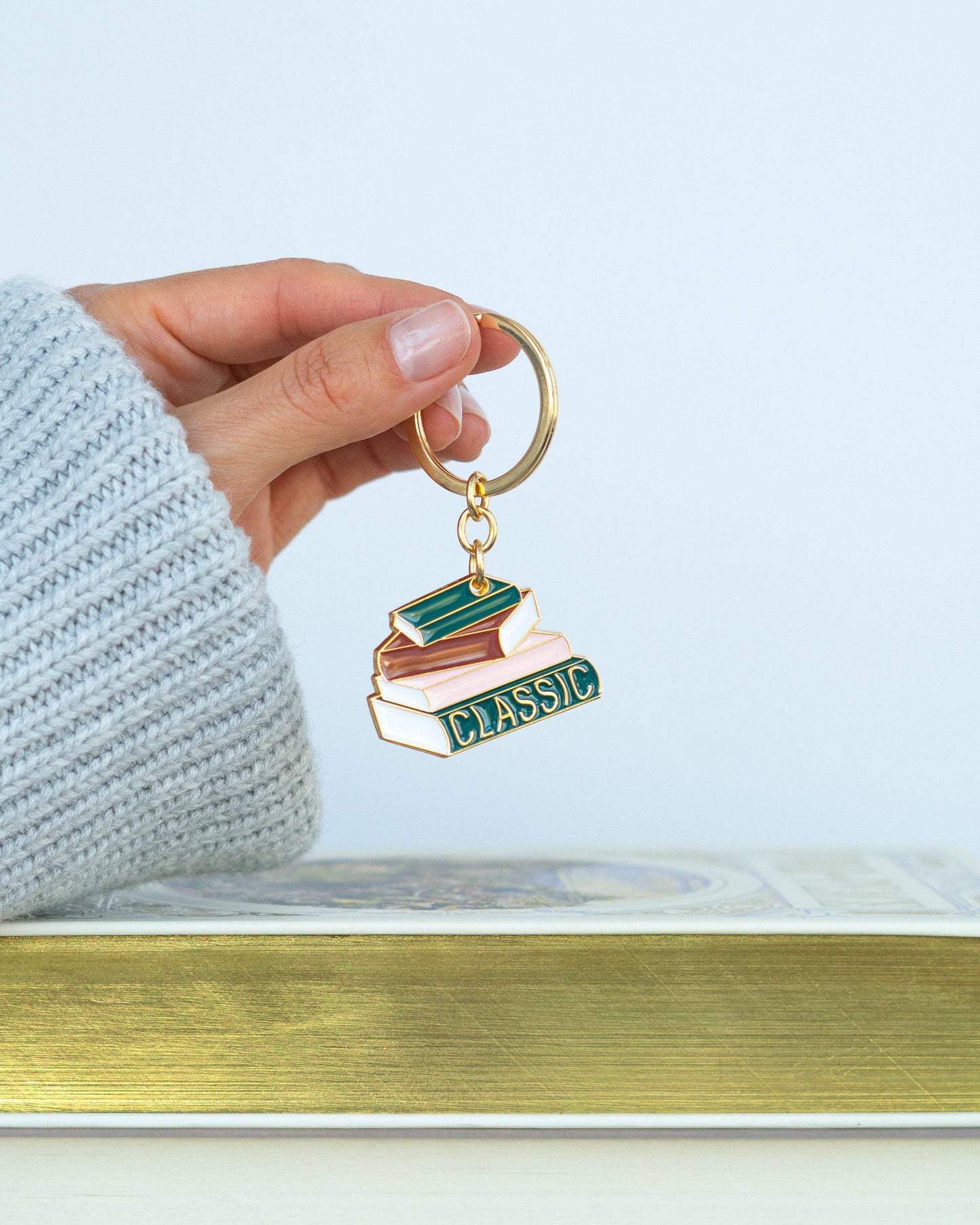 Book Lover Keychain - Classic