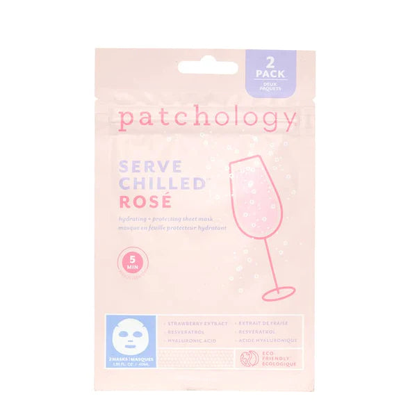Served Chill Rosé Sheet Mask