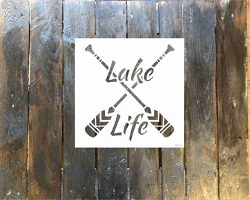 Lake Life Stencil