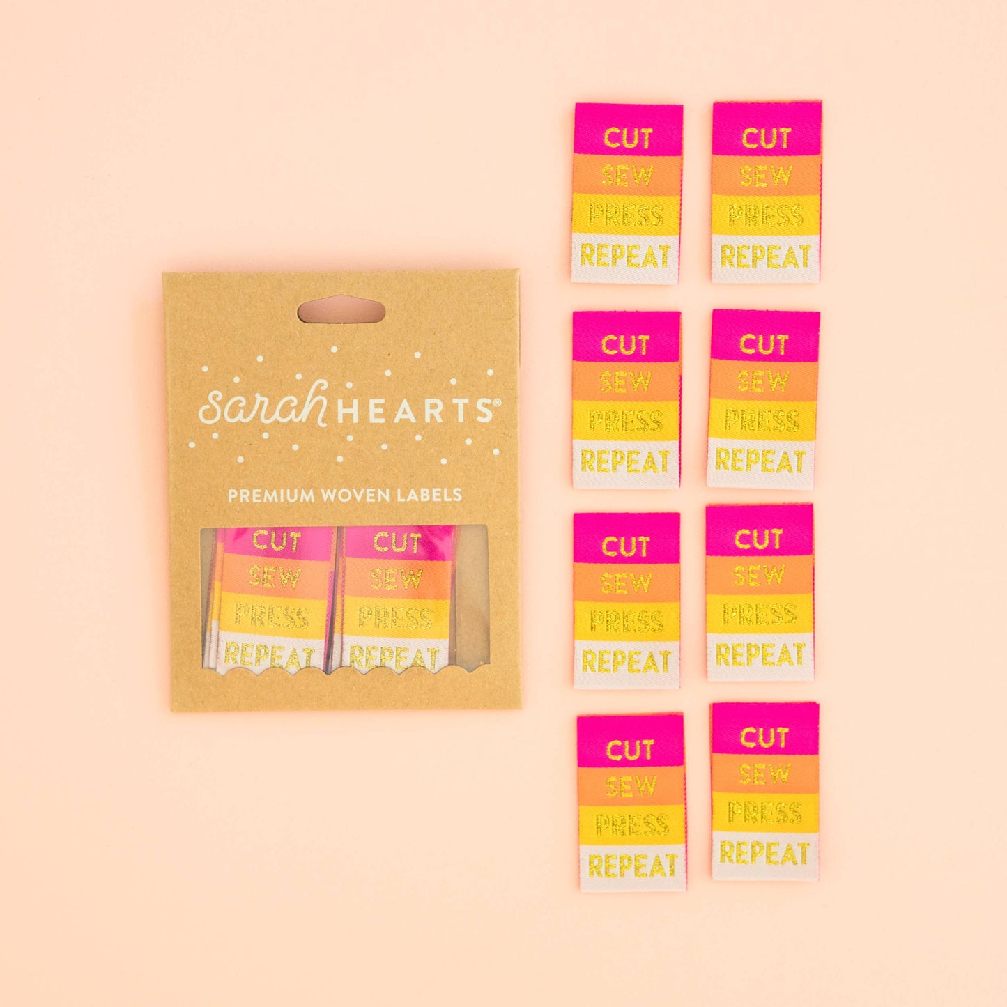 Cut Sew Press Repeat - Sewing Woven Clothing Label Tags