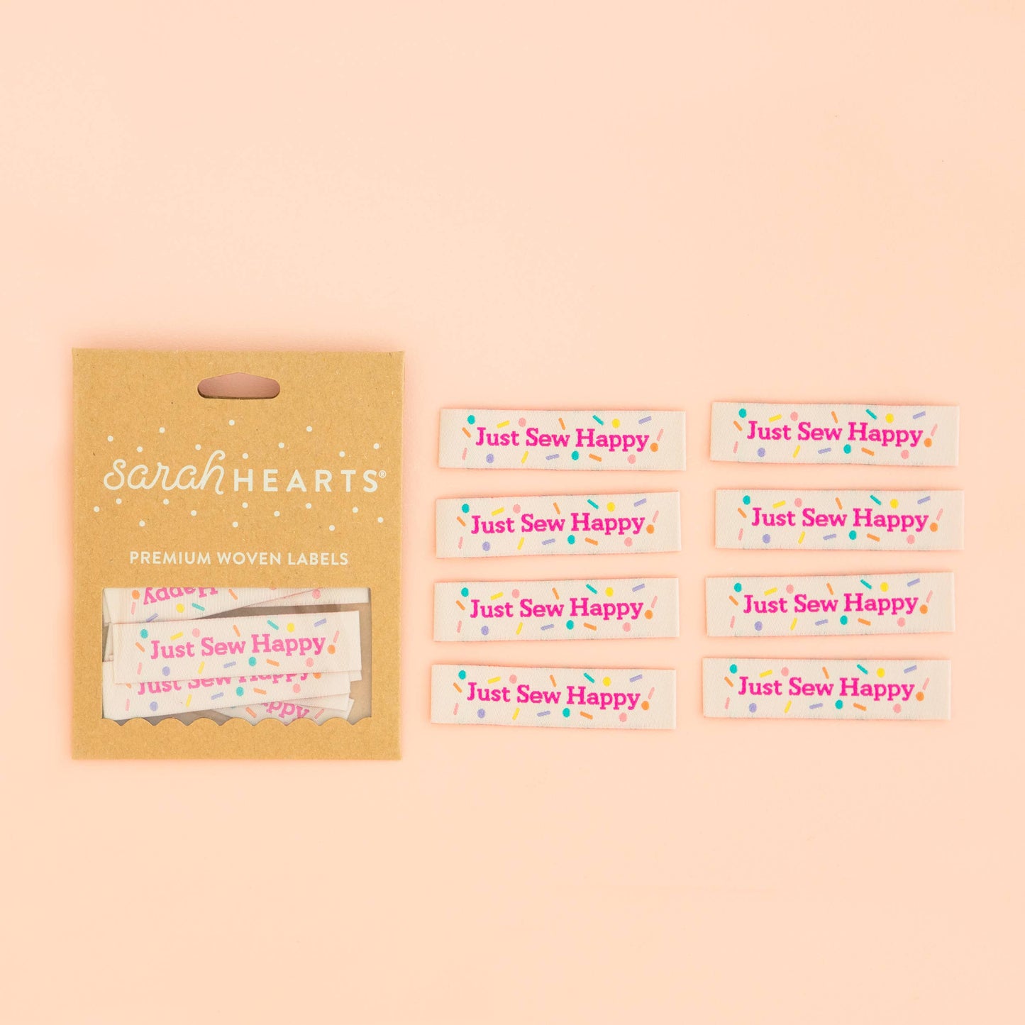 Just Sew Happy - Sewing Woven Clothing Label Tags