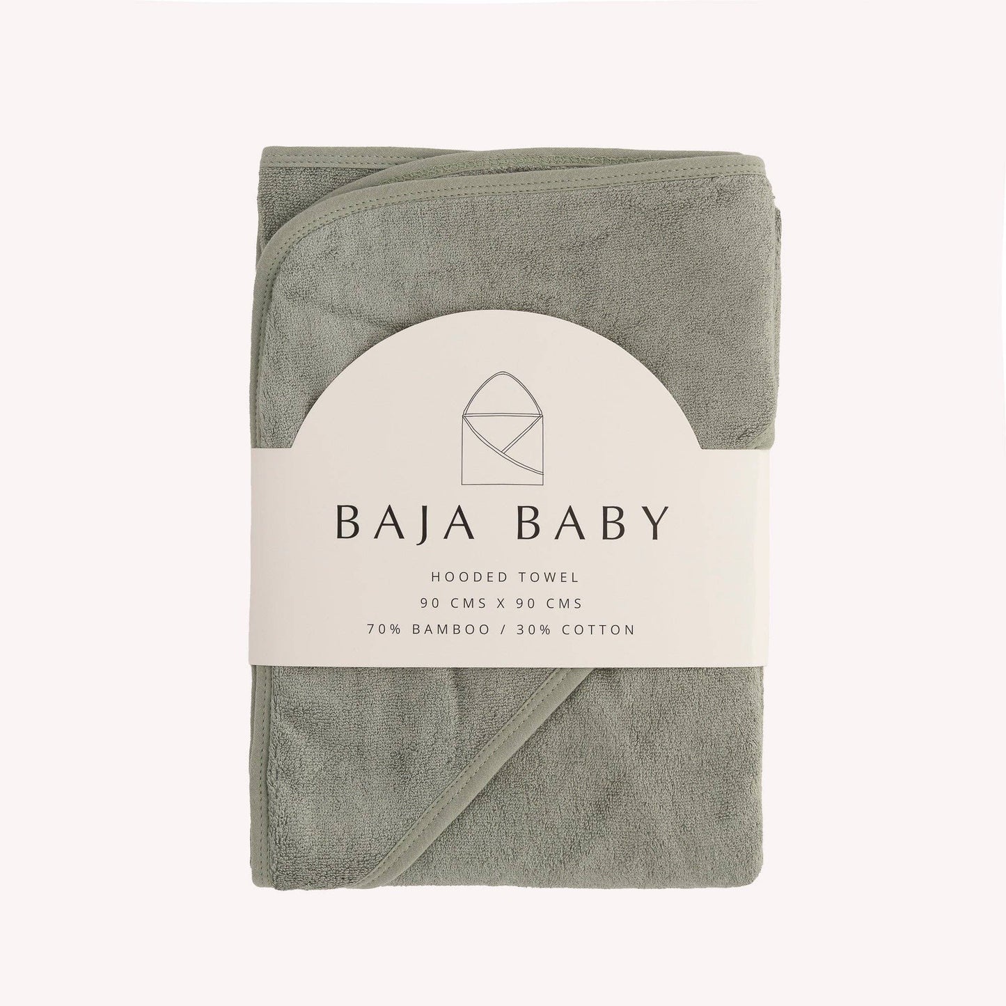 Bamboo/Cotton Hooded Towels: Rose