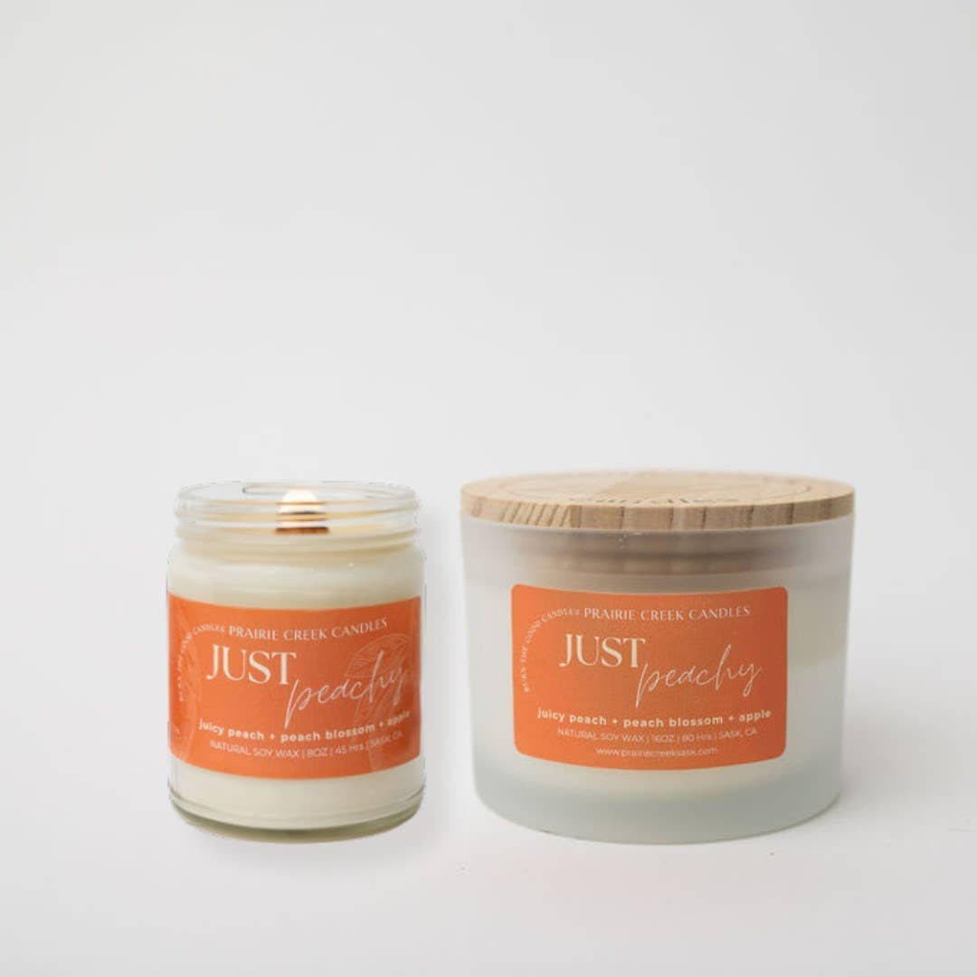 Just Peachy Soy Wax Candle - 8oz