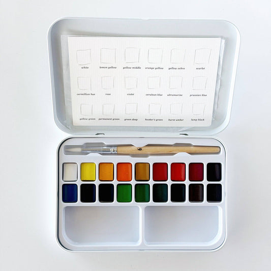 Watercolour Paint Set- 18 Colours with brush