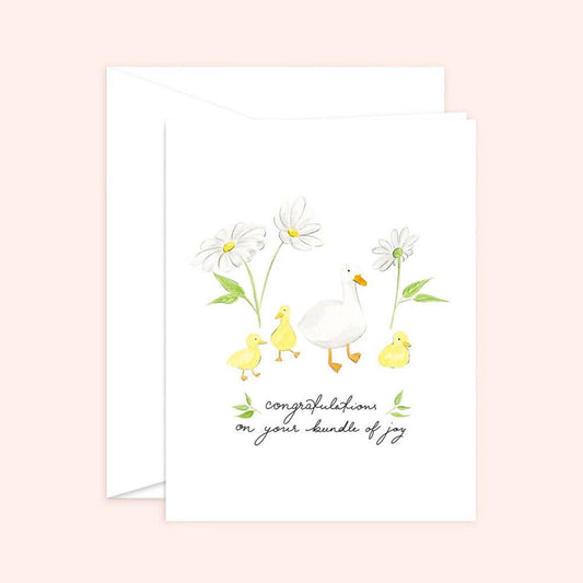 Congratulations on your Bundle of joy | Baby Card | Ducklings