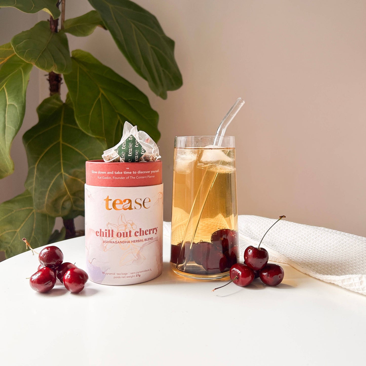 Chill Out Cherry Ashwagandha Mushroom Adaptogen Tea Blend
