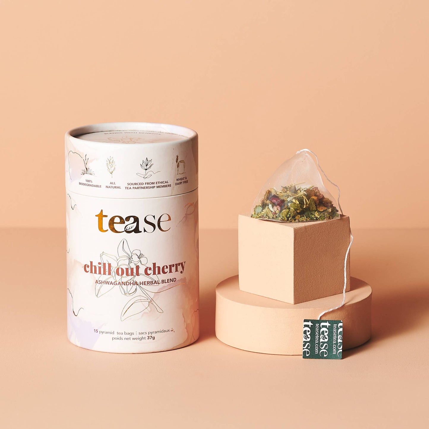 Chill Out Cherry Ashwagandha Mushroom Adaptogen Tea Blend