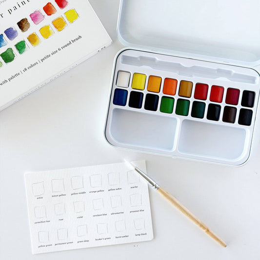 Watercolour Paint Set- 18 Colours with brush